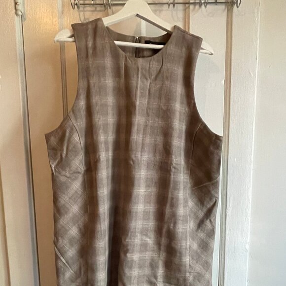 Banana Republic Dresses & Skirts - Banana Republic Plaid Sleeveless Shift Mini Dress size 18 NWT